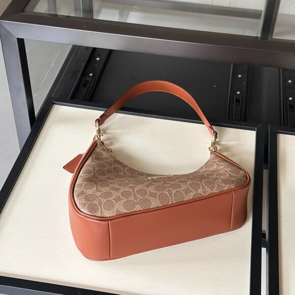 Premium Coach Brown Cherry Mini Bag - Picture 4 of 6